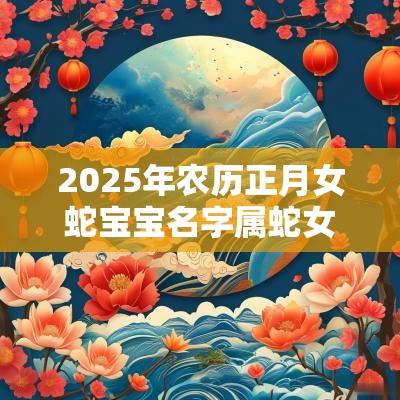 2025年农历正月女蛇宝宝名字属蛇女孩名字大全洋气