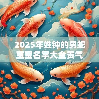 2025年姓钟的男蛇宝宝名字大全贵气豪迈的男孩名字