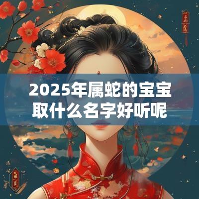 2025年属蛇的宝宝取什么名字好听呢（精选200个）