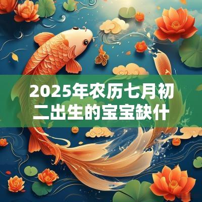 2025年农历七月初二出生的宝宝缺什么取名如何补土