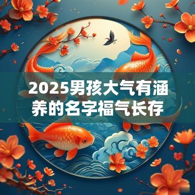 2025男孩大气有涵养的名字福气长存的男宝宝取名