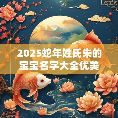 2025蛇年姓氏朱的宝宝名字大全优美悦耳的小孩起名