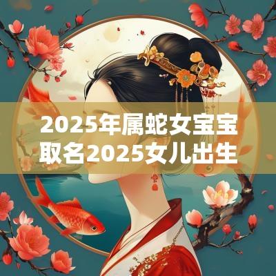 2025年属蛇女宝宝取名2025女儿出生取名字大全