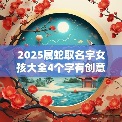 2025属蛇取名字女孩大全4个字有创意的女宝宝名字