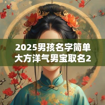 2025男孩名字简单大方洋气男宝取名2025蛇宝宝