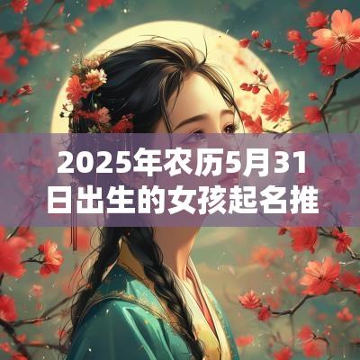 2025年农历5月31日出生的女孩起名推荐起名推荐