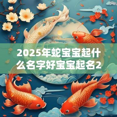 2025年蛇宝宝起什么名字好宝宝起名2025年属蛇