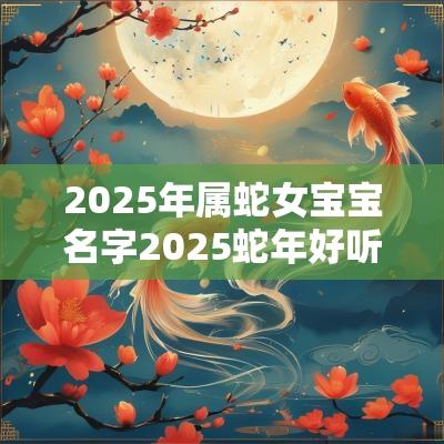 2025年属蛇女宝宝名字2025蛇年好听的女孩名字