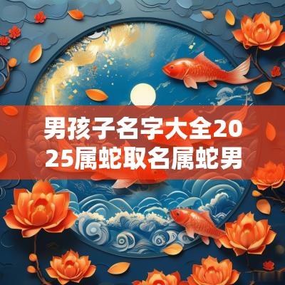 男孩子名字大全2025属蛇取名属蛇男孩最吉利的名字