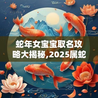 蛇年女宝宝取名攻略大揭秘,2025属蛇宝宝的最佳名字