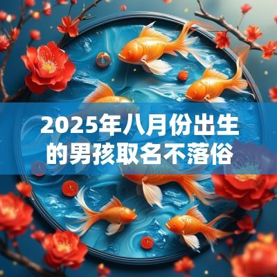 2025年八月份出生的男孩取名不落俗套的男宝宝名字