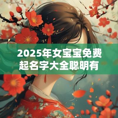 2025年女宝宝免费起名字大全聪明有出息的女孩名字
