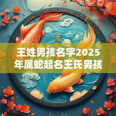 王姓男孩名字2025年属蛇起名王氏男孩取名大全免费
