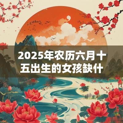 2025年农历六月十五出生的女孩缺什么取名如何补金