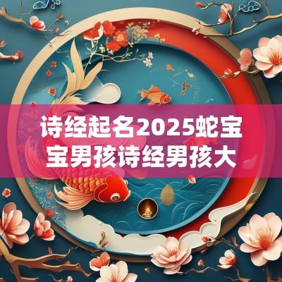 诗经起名2025蛇宝宝男孩诗经男孩大气有涵养的名字