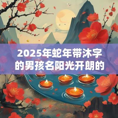 2025年蛇年带沐字的男孩名阳光开朗的男宝宝名字