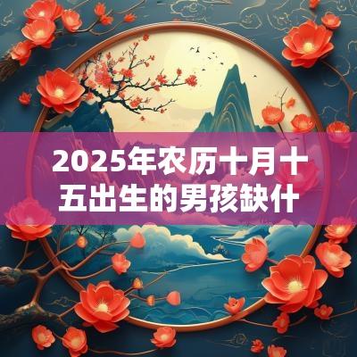 2025年农历十月十五出生的男孩缺什么取名如何补火
