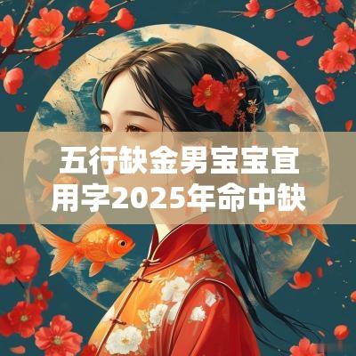 五行缺金男宝宝宜用字2025年命中缺金男孩名字大全