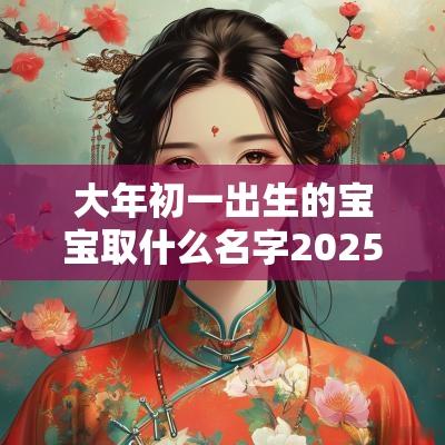 大年初一出生的宝宝取什么名字2025年最旺女孩名字