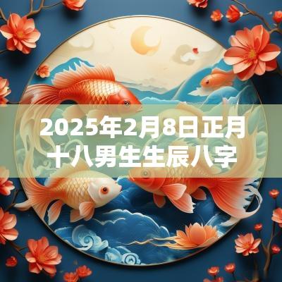 2025年2月8日正月十八男生生辰八字八字周易起名