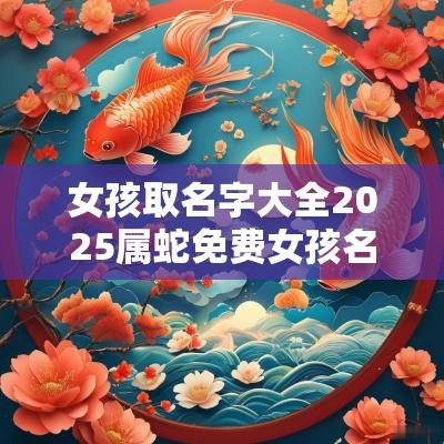 女孩取名字大全2025属蛇免费女孩名字属蛇寓意又好
