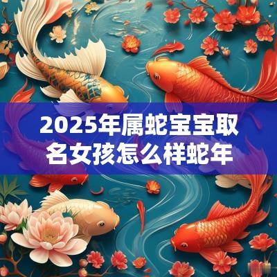 2025年属蛇宝宝取名女孩怎么样蛇年女宝宝起名大全