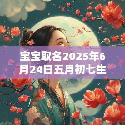 宝宝取名2025年6月24日五月初七生的男宝宝起名