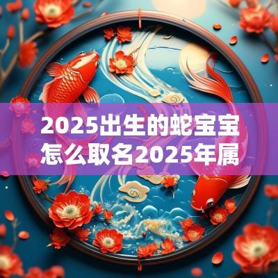 2025出生的蛇宝宝怎么取名2025年属蛇最佳取名