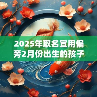 2025年取名宜用偏旁2月份出生的孩子有魅力的名字