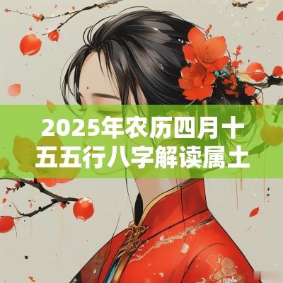 2025年农历四月十五五行八字解读属土的起名宜用字