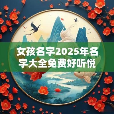 女孩名字2025年名字大全免费好听悦耳的女宝宝起名