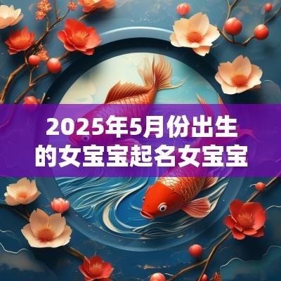 2025年5月份出生的女宝宝起名女宝宝取名最佳字