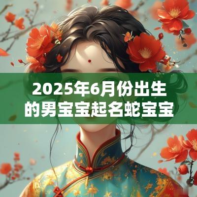 2025年6月份出生的男宝宝起名蛇宝宝大气名字精选