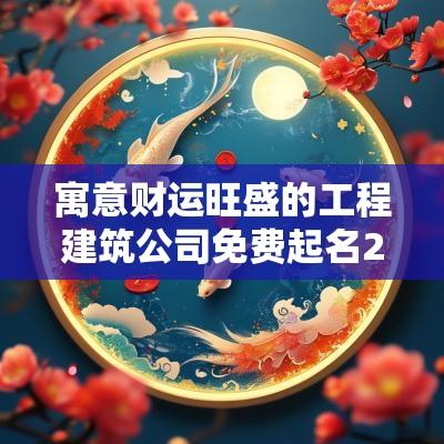 寓意财运旺盛的工程建筑公司免费起名2025年最新版