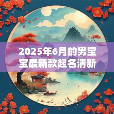2025年6月的男宝宝最新款起名清新俊逸的男生名字