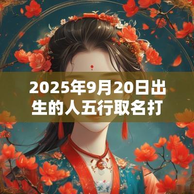 2025年9月20日出生的人五行取名打分最佳宜用字