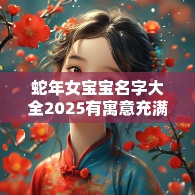 蛇年女宝宝名字大全2025有寓意充满新意的女孩名字
