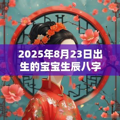 2025年8月23日出生的宝宝生辰八字取名如何改运