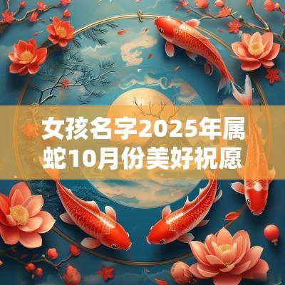 女孩名字2025年属蛇10月份美好祝愿的女宝宝起名