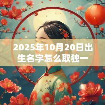 2025年10月20日出生名字怎么取独一无二的名字