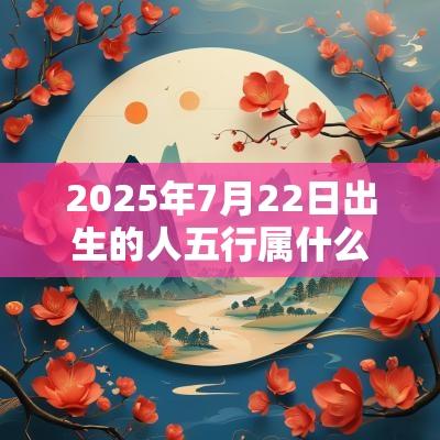 2025年7月22日出生的人五行属什么属火取名建议