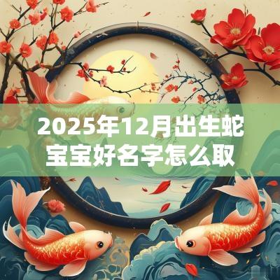 2025年12月出生蛇宝宝好名字怎么取蛇年起名技巧