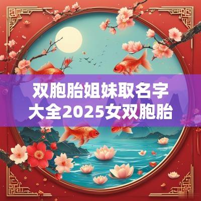 双胞胎姐妹取名字大全2025女双胞胎宝宝取名喜用字
