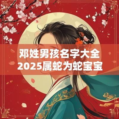 邓姓男孩名字大全2025属蛇为蛇宝宝取名的实用技巧