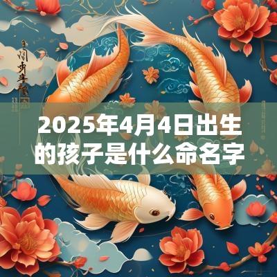 2025年4月4日出生的孩子是什么命名字怎么取好听