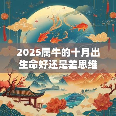 2025属牛的十月出生命好还是差思维敏捷衣食丰裕 2025属牛的十月出生命好还是差思维敏捷衣食丰裕