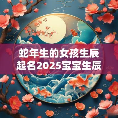 蛇年生的女孩生辰起名2025宝宝生辰八字起名字免费