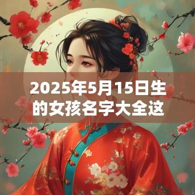 2025年5月15日生的女孩名字大全这样起名最大气