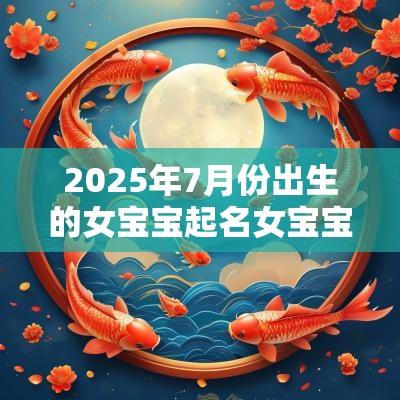 2025年7月份出生的女宝宝起名女宝宝取名精选大全