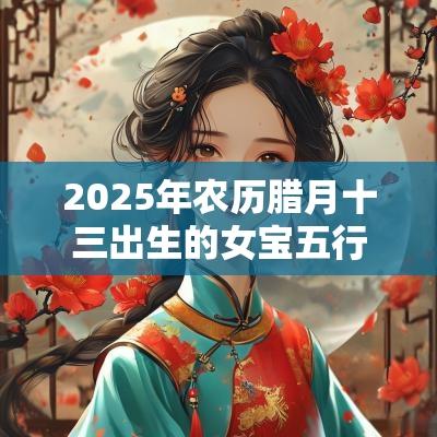 2025年农历腊月十三出生的女宝五行缺火取名最佳字